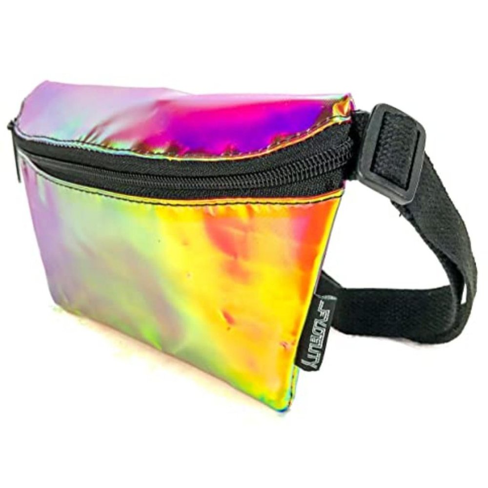 Fydelity Plasma Holographic Ultra-Slim Fanny Pack.